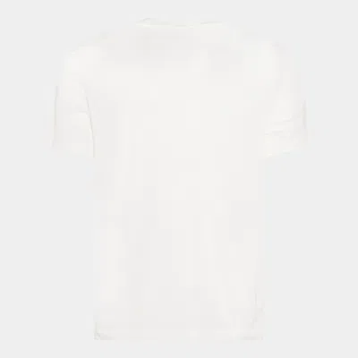Tom Ford White Cotton T-shirt With Straight Hem