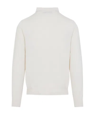 Ralph Lauren Silk-cotton Blend Sweater With Polo Collar