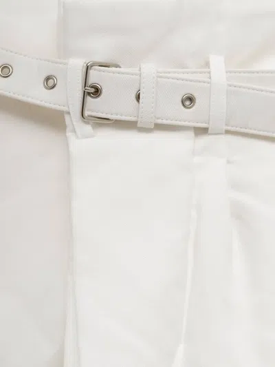 Comme Des Garçons Shorts In White Polyester