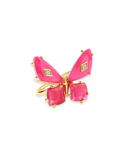 Kendra Scott Bianca Butterfly Cocktail Ring In Red
