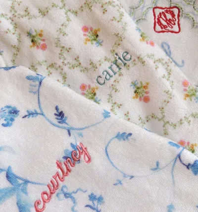 Hill House Home The Hotel Robe In Blue Botanical