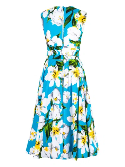 Samantha Sung Emperor Tulip Bright Abelia Dress Black Midi Dress