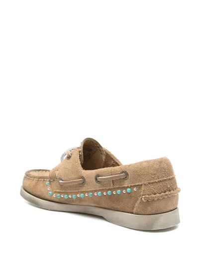 Sebago Leather Loafers In Neutral