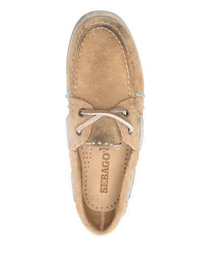 Sebago Leather Loafers In Neutral