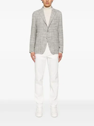 Tagliatore Men's Jacket With Tartan Pattern