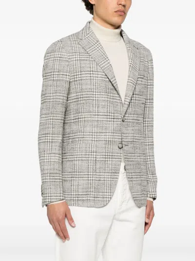 Tagliatore Men's Jacket With Tartan Pattern
