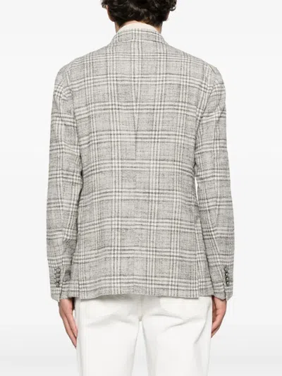 Tagliatore Men's Jacket With Tartan Pattern