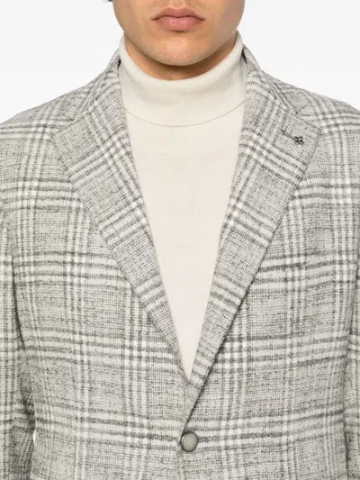 Tagliatore Men's Jacket With Tartan Pattern