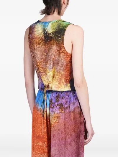 Yavi Abstract-print Vest In Multi