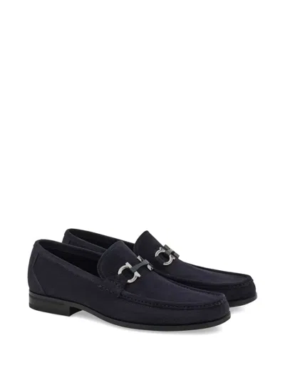 Ferragamo Grandioso Loafers In Blue