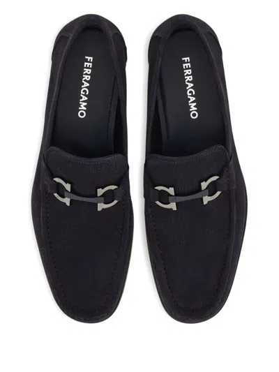 Ferragamo Grandioso Loafers In Blue