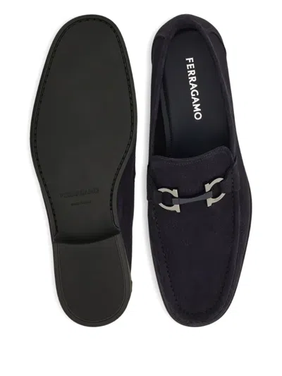 Ferragamo Grandioso Loafers In Blue
