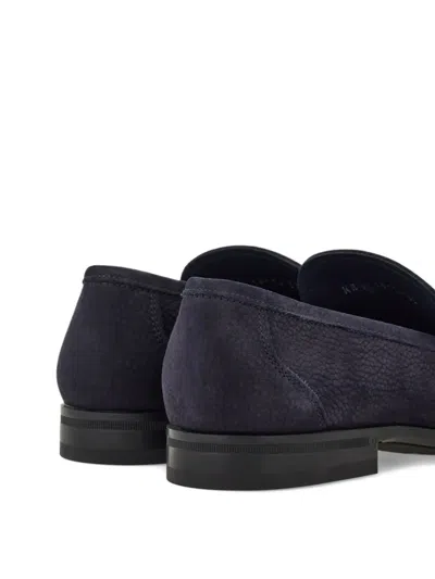 Ferragamo Grandioso Loafers In Blue