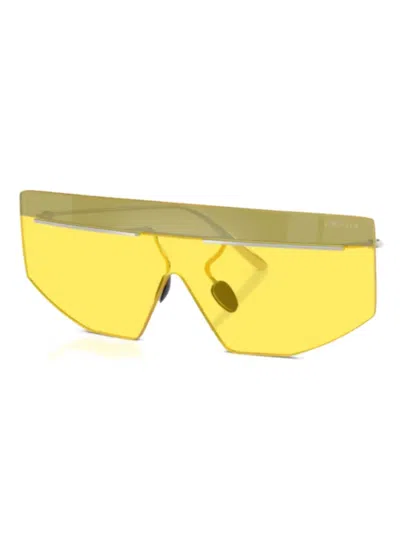 Prada Pr B55s 1bc20o Argento Sunglasses In Yellow