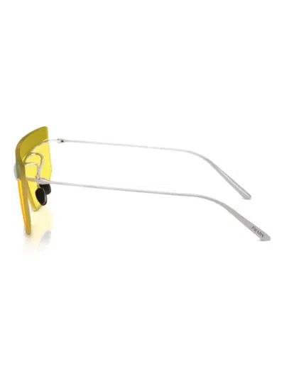 Prada Pr B55s 1bc20o Argento Sunglasses In Yellow
