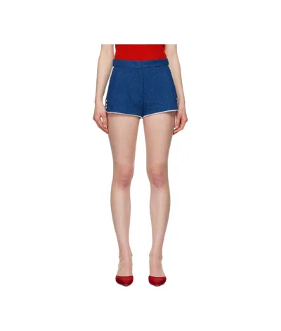 Msgm Striped-edge Mini Shorts