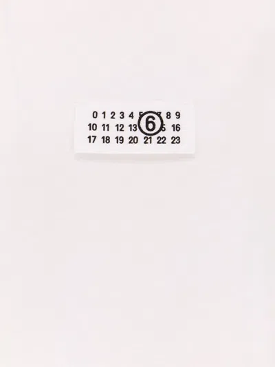 Mm6 Maison Margiela Mm6 By Maison Margiela Minimalist Logo Short Sleeve T-shirt In White
