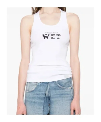 Stella Mccartney Wet Tank Top Slippery When Graphic Print