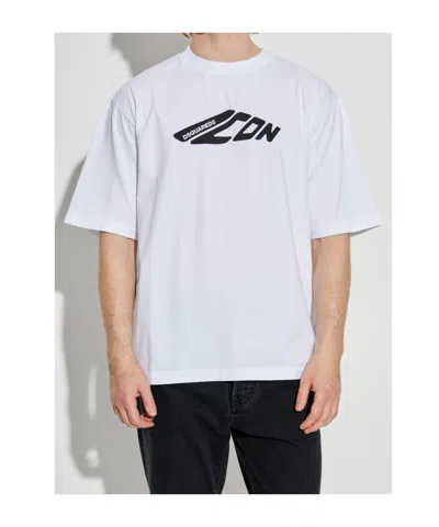 Dsquared2 Dsquared Men Cotton T-shirt In White