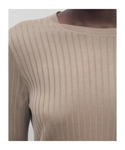 The Row Top Keya In Misto Viscosa Cappuccino Donna