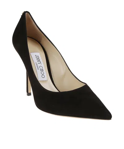 Jimmy Choo Womens Black Romy 100 Suede Courts 4.5