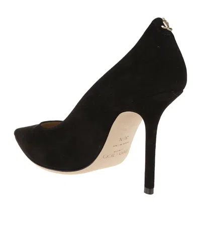 Jimmy Choo Womens Black Romy 100 Suede Courts 4.5
