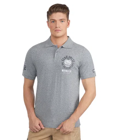 Ecko Unltd Putter's Polo In Gray