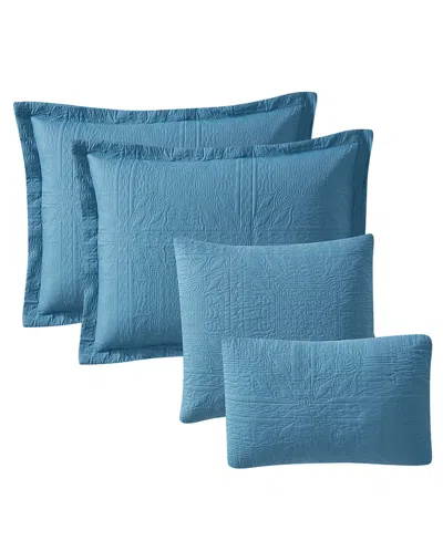 Nestl Grid Embossed 4-pc. Quilt Set, Twin/twin Xl