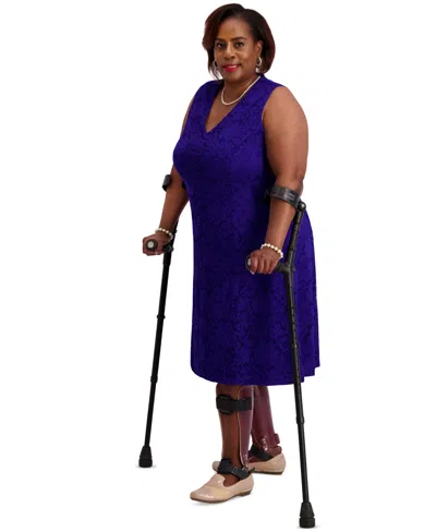 Kasper Women's Sleeveless Lace Fit & Flare Dress, Regular & Plus Sizes In Blue