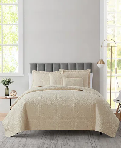 Nestl Grid Embossed 4-pc. Quilt Set, Twin/twin Xl
