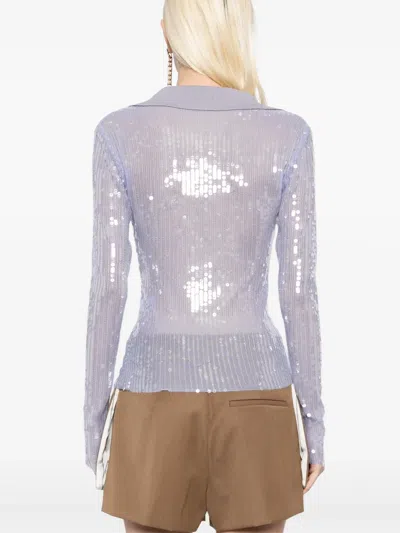 Monse Sequin-embellished Mesh Top