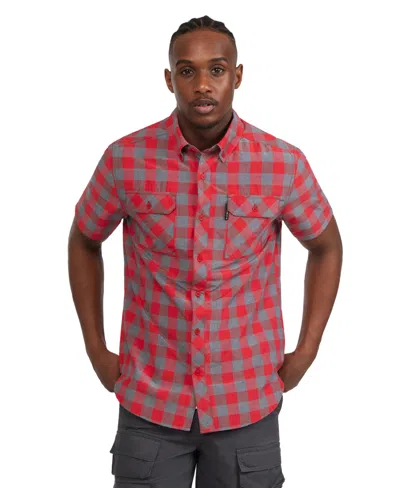 Ecko Unltd Work N Work Short Sleeve Woven Shirt In Red