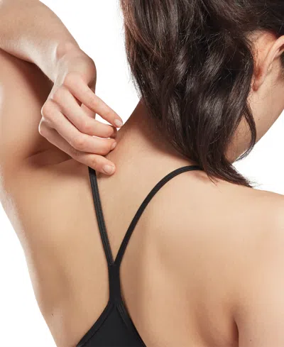 Reebok Women's Core Strappy Bra - Medium Support In Black