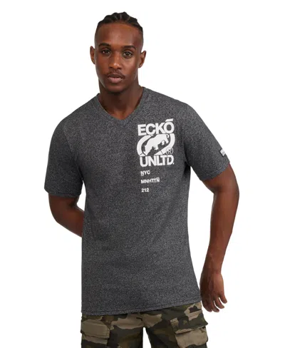 Ecko Unltd Men's Manhattan Short Sleeve T-shirt In Gray
