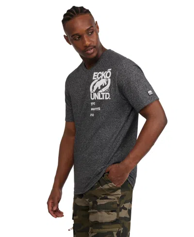 Ecko Unltd Men's Manhattan Short Sleeve T-shirt In Gray