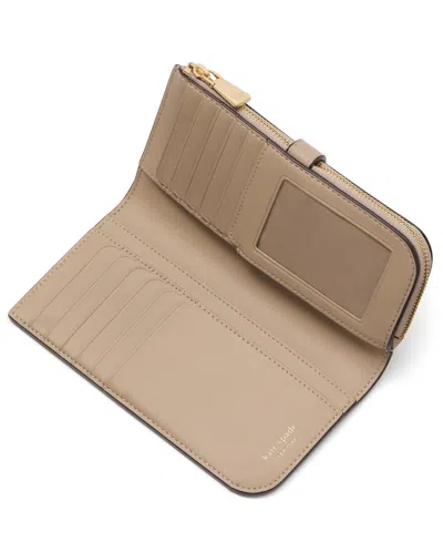 Kate Spade Deco Pebbled Leather Zip Slim Wallet