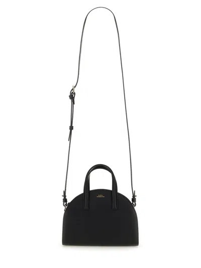 Apc A.p.c. Curved Silhouette Tote Bag In Black