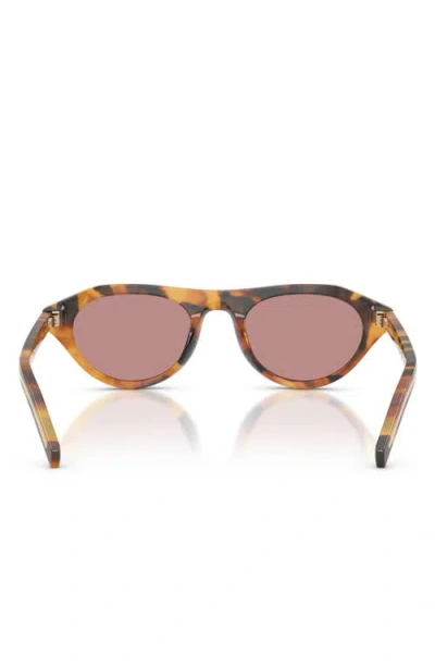 Prada 52mm Polarized Irregular Sunglasses