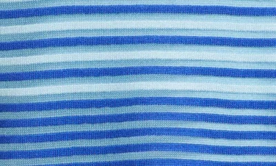 Ming Wang Stripe Sheer Knit Tunic