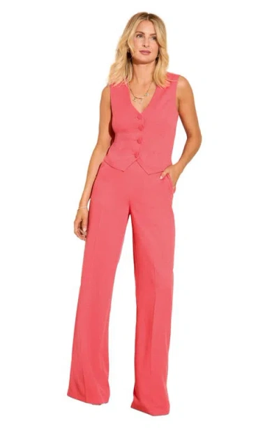 Friends Like These Cross Hatch Button-up Vest