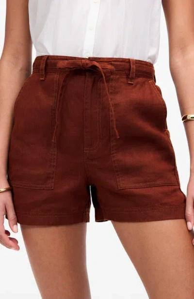 Madewell Drawstring Linen Shorts