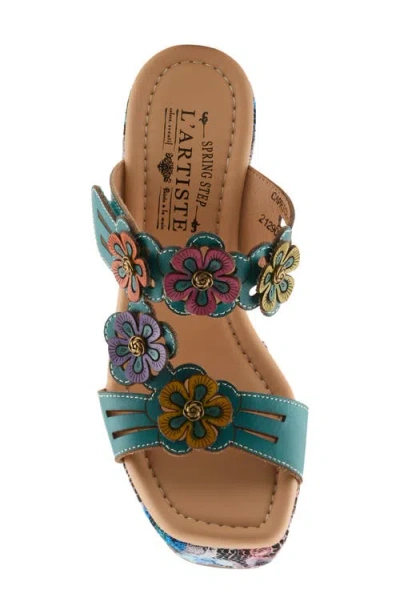 L'artiste By Spring Step Caprice Wedge Sandal In Multi