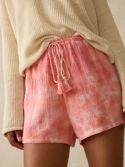 Faherty Dune Cotton Gauze Drawstring Short