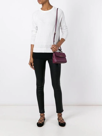 Michael Michael Kors Contrast Hem Jumper In Neutrals