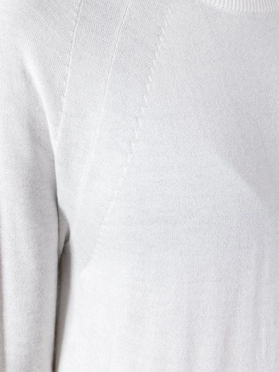 Michael Michael Kors Contrast Hem Jumper In Neutrals
