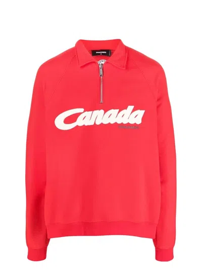 Dsquared2 Sweatshirt In Red