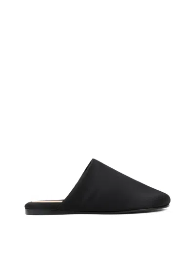 Carven Black Sandals With Soft Polyester Upper In Multi