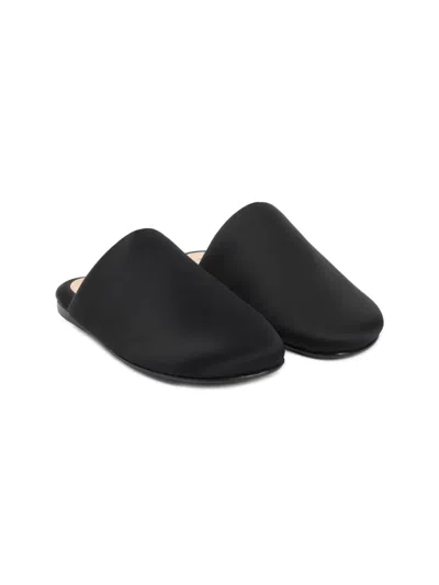 Carven Black Sandals With Soft Polyester Upper In Multi