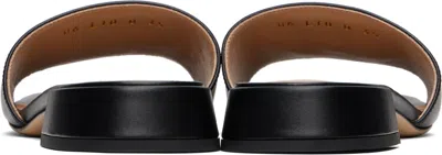 Valentino Garavani Vlogo Signature Leather Slides In Black