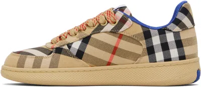 Burberry Women Embroidered Canvas Terrance Sneakers In Brown